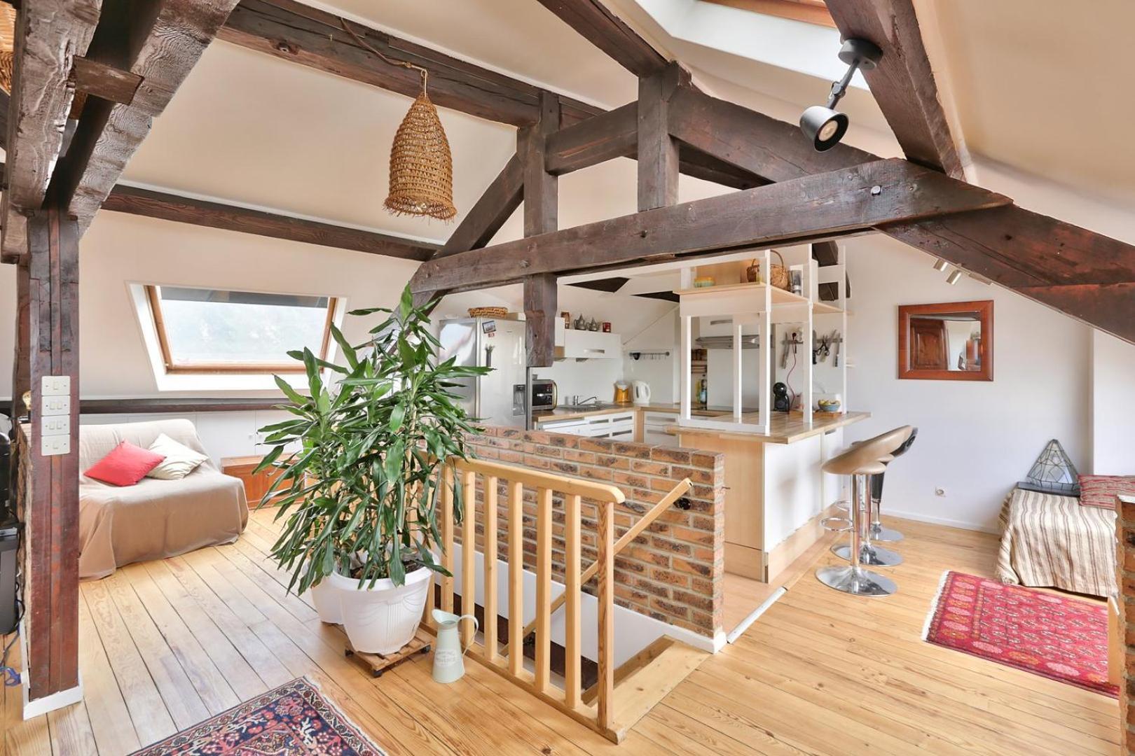 Rustic Bohemian Duplex In Meudon Apartamento Exterior foto